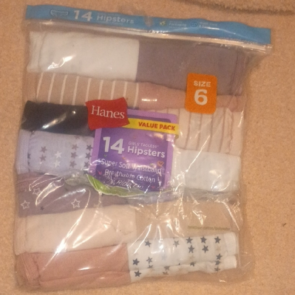 Hanes Kids Hipsters - Assorted Colors Pack